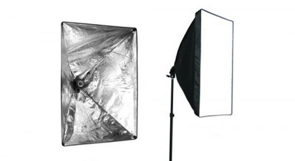 Быстрораскладной софтбокс 50x70см с патроном E27